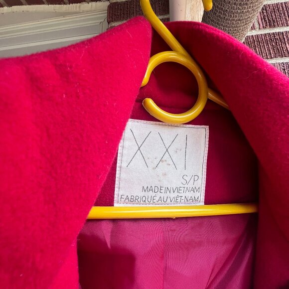 Forever XXI red woman coat - Picture 4 of 11